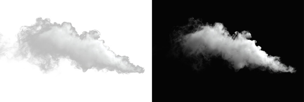 Smoke and thick fog plume for atmospheric cinematic gas effects