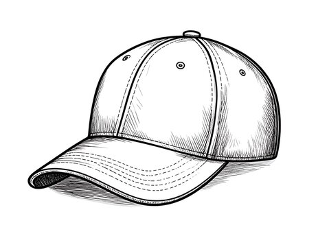 Sketch of a Baseball Cap.