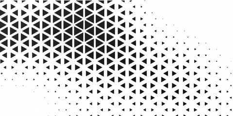 Triangle Shapes Vector Abstract Geometric Technology Background. Radial Composition Halftone Frame Triangular Retro Simple Pattern. Minimal Style Dynamic Tech Wallpaper © faster