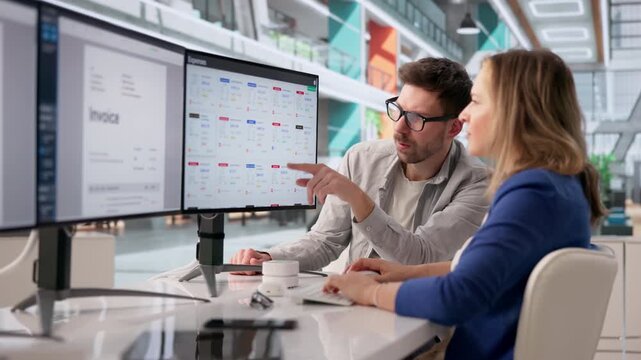 Archivist Carefully Organizing Multiple Documents On Computer