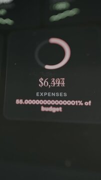 Amount of Total Expenses and percentage of the total allocated budget