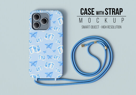 Phone Case Strap Mockup PSD