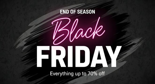 Black friday sale announcement end of season deals and discounts