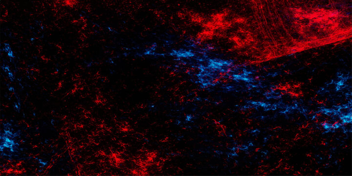 Abstract red and black background with fire textures, dark smoke patterns, and an orange light fractal design for a seamless grunge wallpaper art backdrop