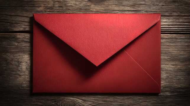 directional. A traditional red envelope resting on a wooden surface, symbolizing celebration and good fortune. event programs.
