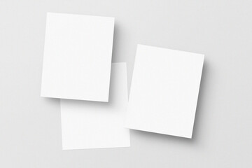 Fototapeta premium Floating Portrait Mockup Minimal Branding Scene