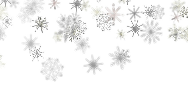 Abstract winter background with falling snowflakes. Perfect for Christmas, New Year, and winter hol