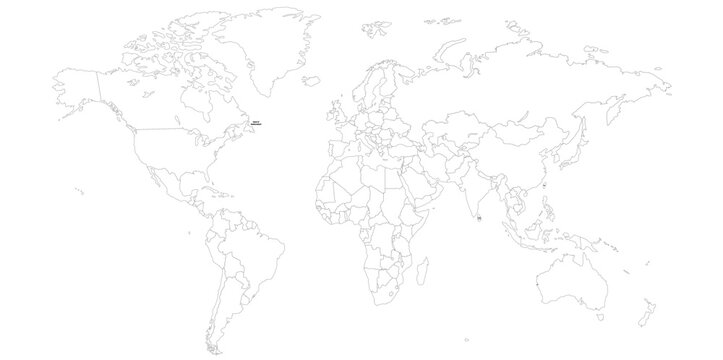 world map sketch