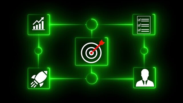 Business professional digital CRM interface object performing client data management action through marketing technology in corporate environment.