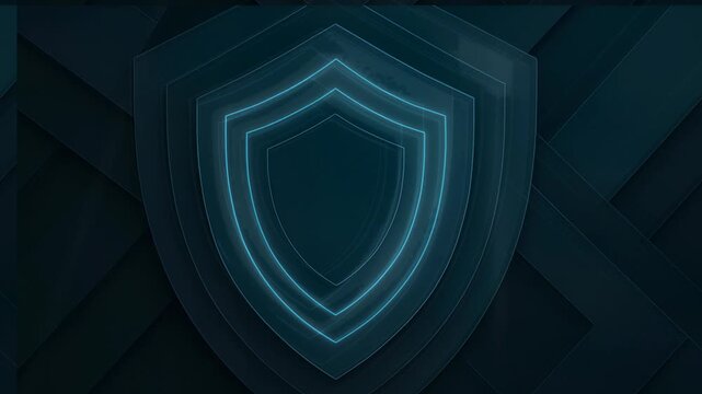 Blue corporate glass motion background