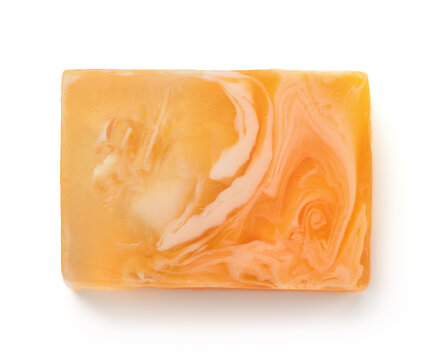 Orange handmade soap bar
