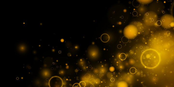 Soft golden glitter dust shines with luminous flow. Smooth shimmer creates elegant modern design. Perfect design element for backgrounds and banners. PNG