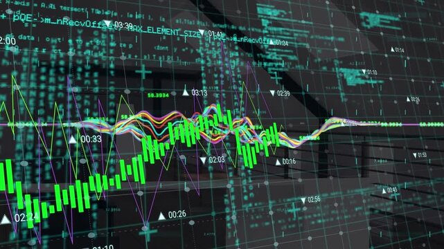 Animation of data processing over office