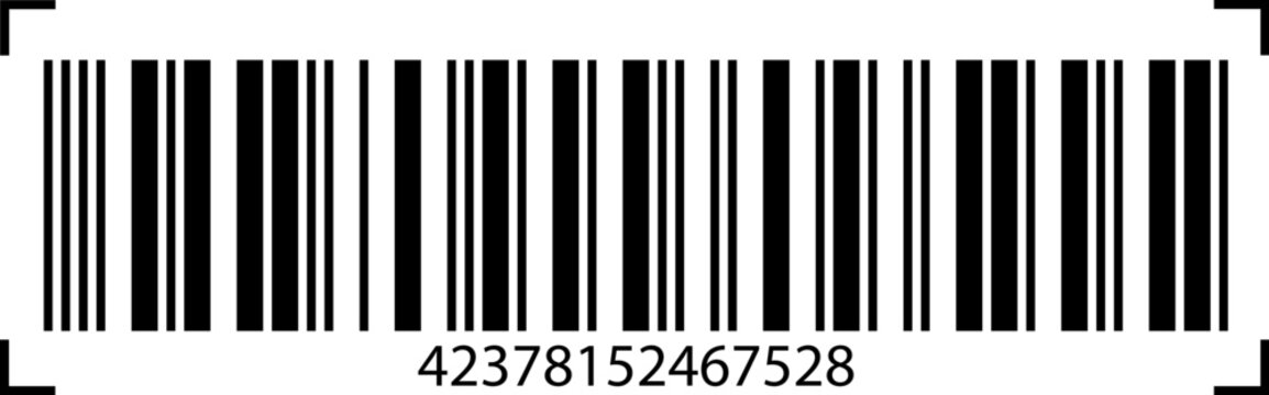 Barcode for store price tags. EAN code sticker, linear barcode for product labels, mark template designs with serial number for discount sticker, retail inventory system for barcode reader, scanner