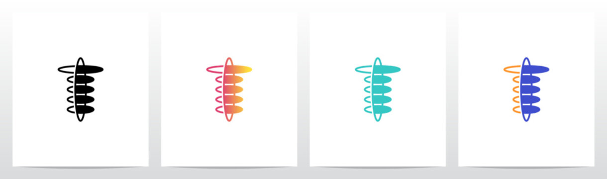 Ellipse Circle Orbit Abstract Shape Letter Initial Logo Design T