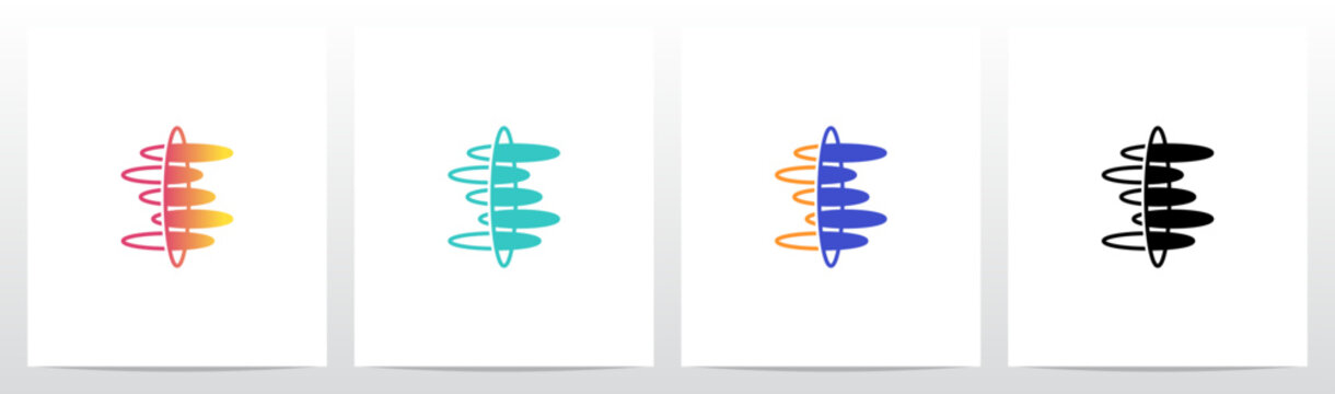 Ellipse Circle Orbit Abstract Shape Letter Initial Logo Design S