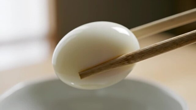Egg with Chopsticks