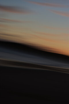 blurry sunset dreamscape