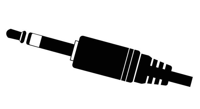 Audio jack plug connector.