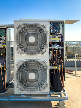 Detailed View of an HVAC System for Commercial Cooling Solutions