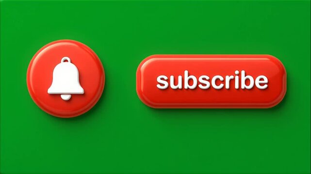 Red Clickable Subscribe Button Next To Bell Alert Icon
