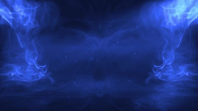 fire wings animation template. blue fire wings. wing phoenix bird flame intro animation. wing logo intro flame