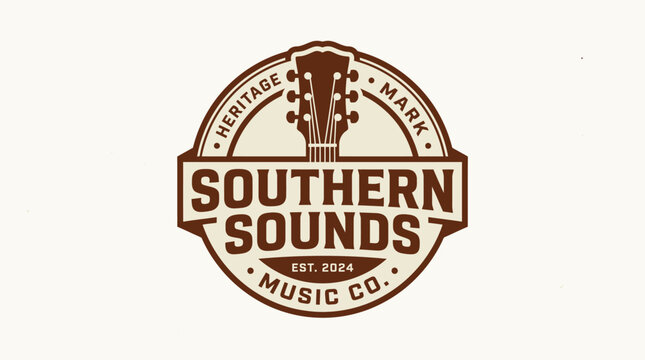 Southern Sounds Music Company logo featuring guitar headstock design.