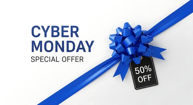 Cyber monday special offer a festive discount announcement