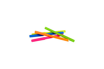Fototapeta premium Kids Colouring Markers in Different Colours Isolated on White Background Colourful School Art Supplies Set