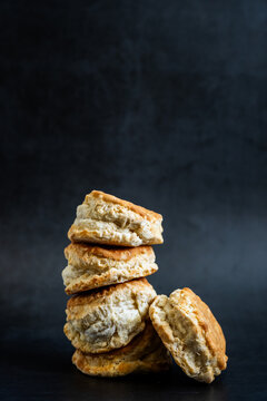 Stack of buttermilk biscuits