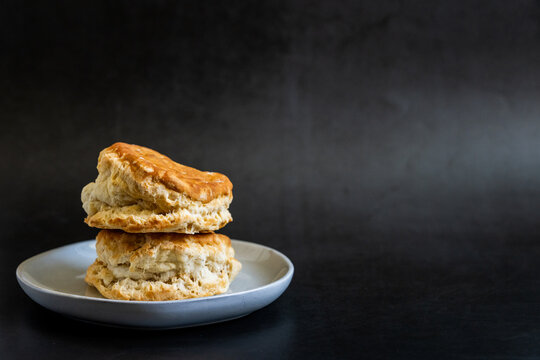 Stack of buttermilk biscuits