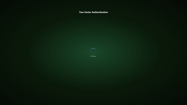 Verification Success Checkmark Two Factor Authentication 2FA Login Access Granted Animation | Cyber Security Approval 4K