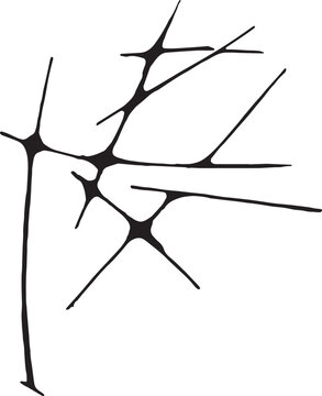 Neo Tribal Cross Symbol with Sharp Line Details