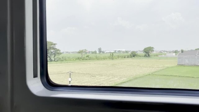 video of the view from the train window