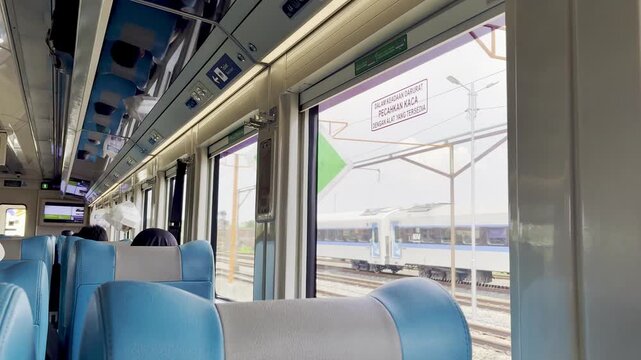 video of the view from the train window