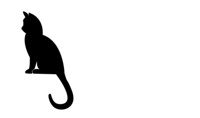 black cat silhouette © zorica