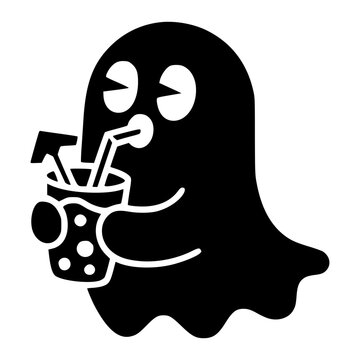 Ghost with Summer Drink