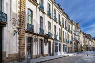 Fototapeta premium Street in Rennes downtown, France