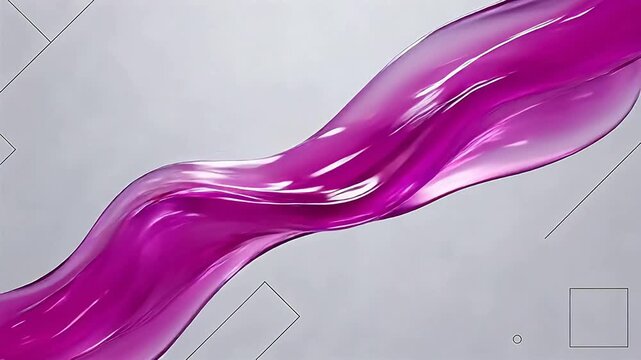 Purple liquid flow on gray background