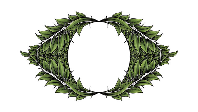 Intricate blackwork floral tattoo isolated on a transparent background