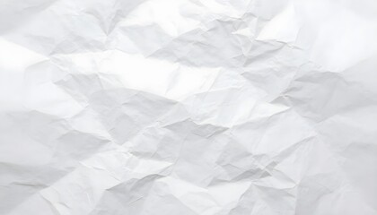 Obraz premium Abstract background of crumpled white paper with dramatic shadows and highlights