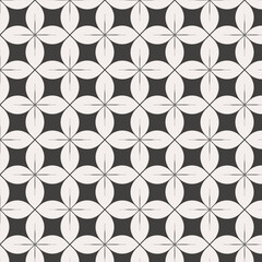 Fototapeta premium Indonesian batik motif with floral pattern. indonesian batik seamless pattern vector. black white seamless pattern background