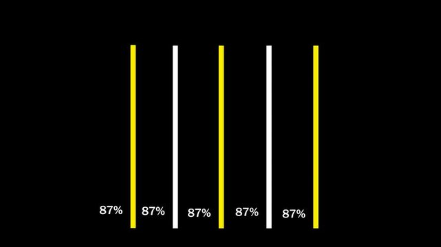 Abstract neon loading icon animation . Loading bar and percentage Futuristic progress loading bar
