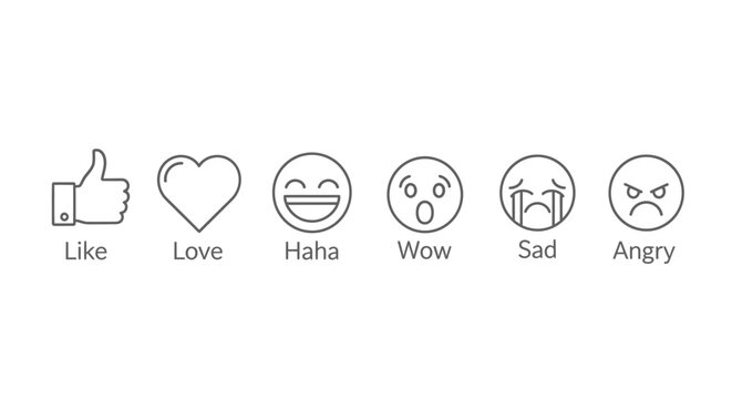Emojis expressing various strong emotions online.