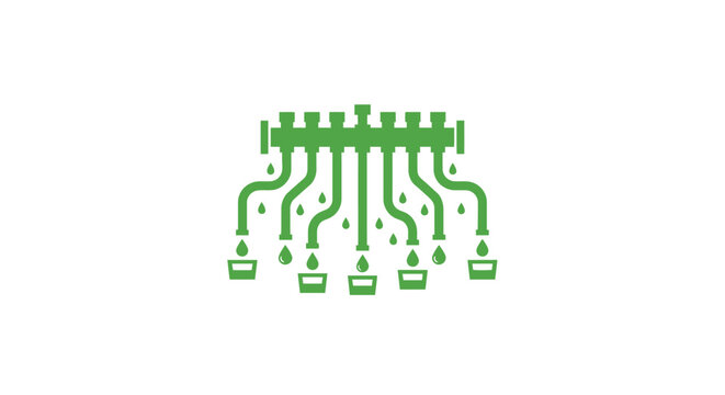 Green circuit board electronic components.
