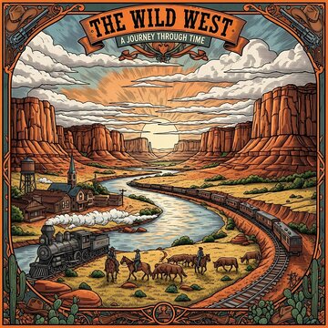 The Wild West - A Journey Through Time in a Vibrant Landscape.