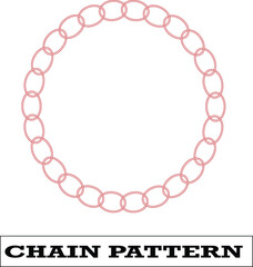 Fototapeta premium Chain pattern with background 