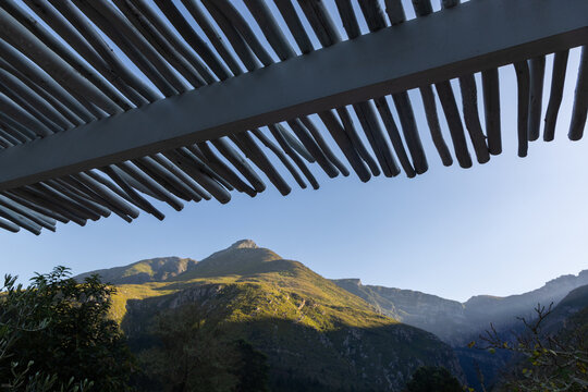 mountains, valley, trees of Swellendam, South Africa
