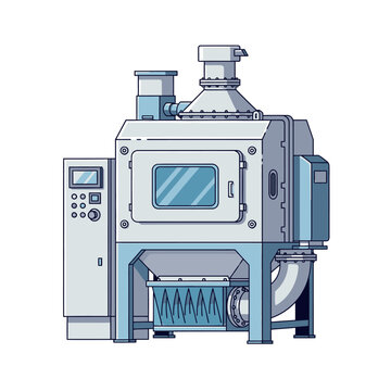 Industrial Sandblasting Machine, Powder Coating Equipment, Grit Blasting Cabinet