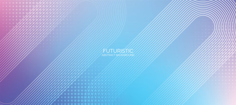 Pastel gradient abstract background. Modern shiny blue diagonal rounded lines pattern. Futuristic technology concept. Suit for cover, poster, banner, brochure, header, website